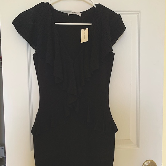 NWT Anthropologie tight black dress - Picture 2 of 8